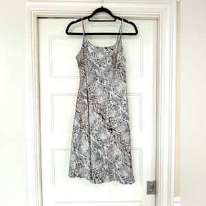 Calvin Klein slip dress snake print